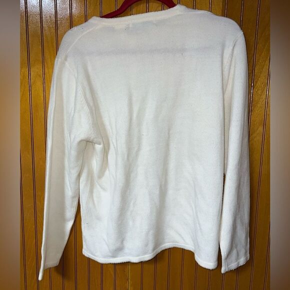 Carolyn Taylor Embroidered Button-Down Sweater – Size Medium - Picture 5 of 5